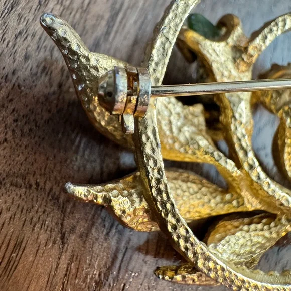 Vintage Sarah Coventry “Jade Garden” Brooch - Picture 5 of 7
